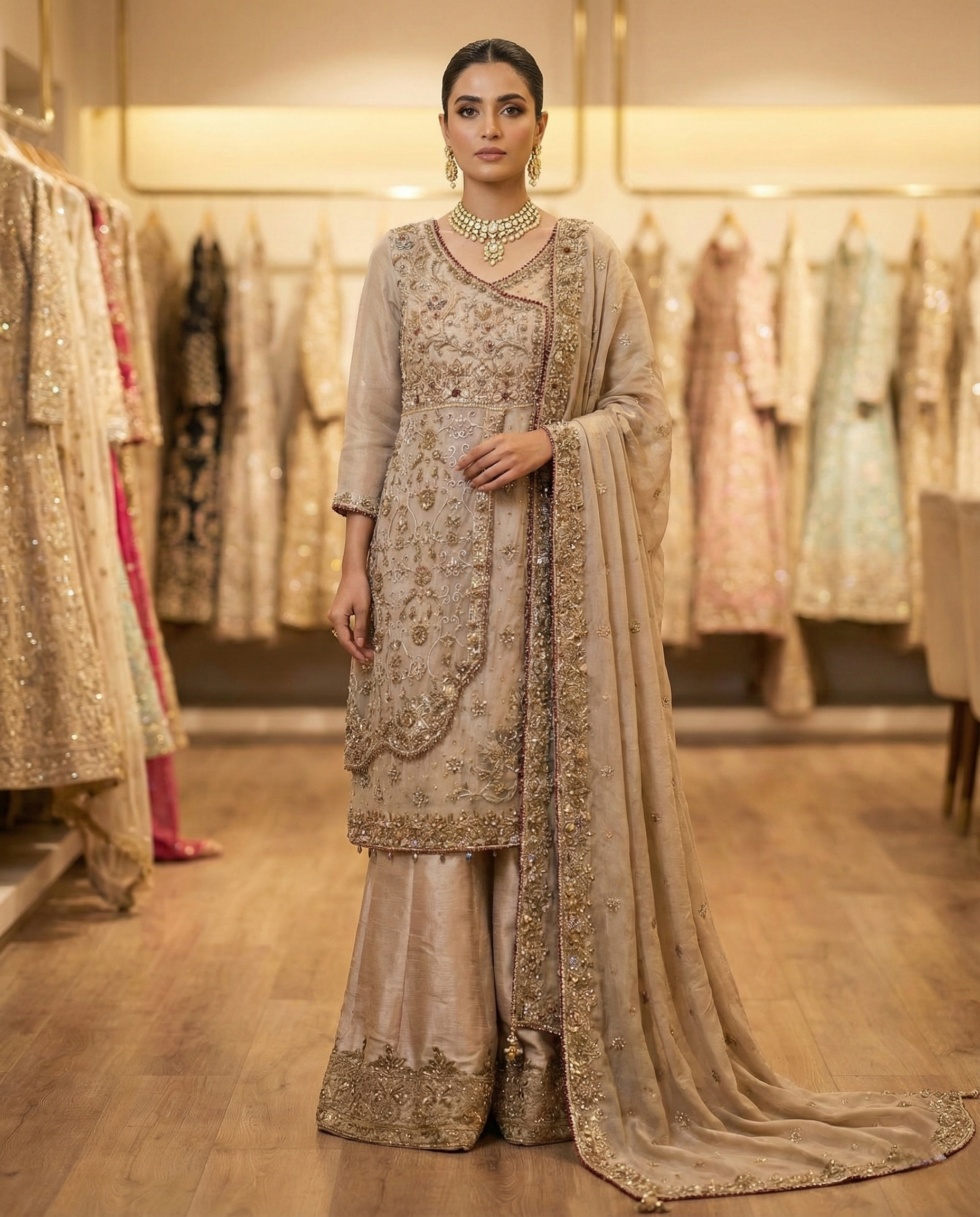 Champagne Luxe Gharara