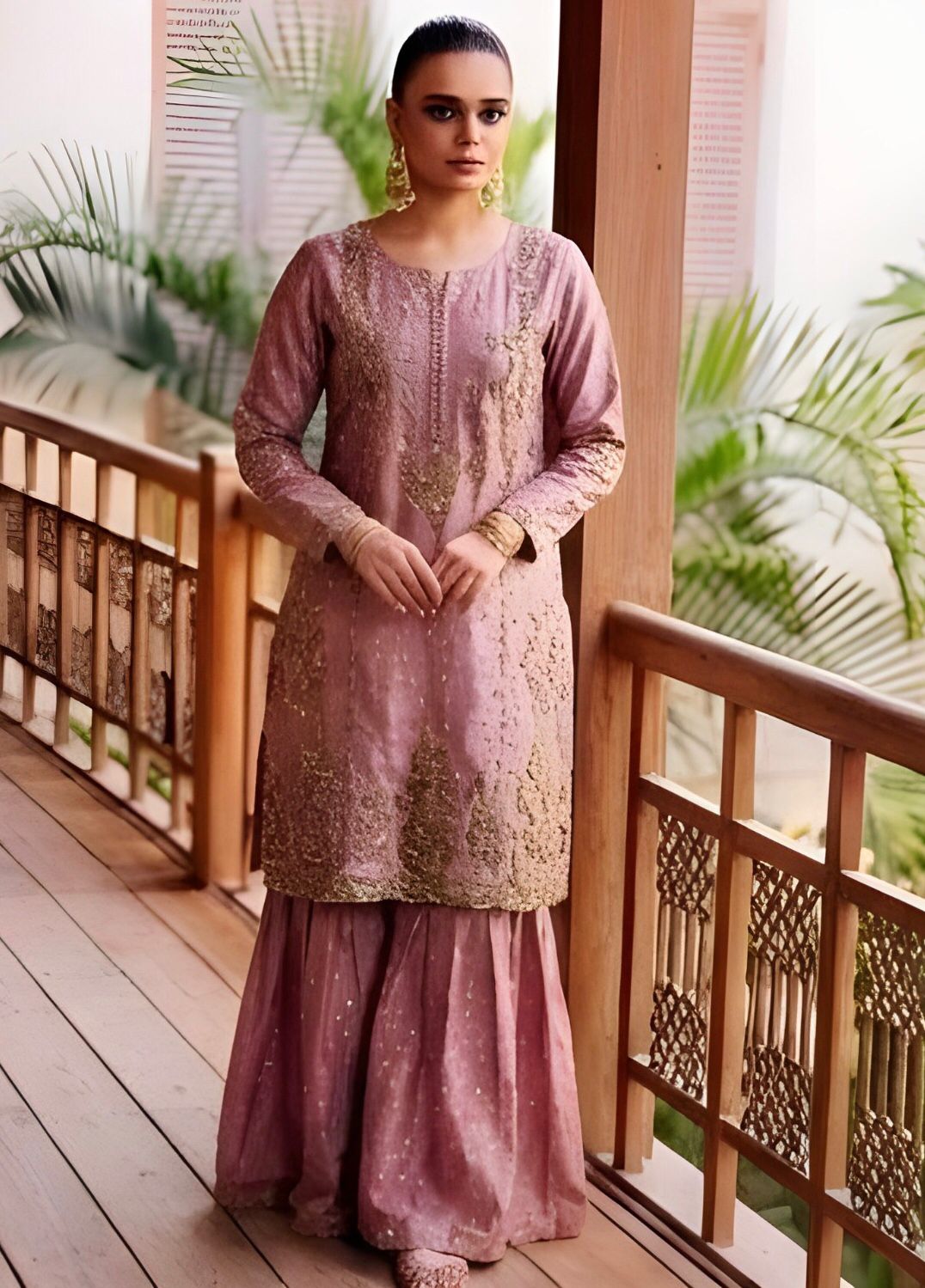 Classic Zari Border Silk Ensemble