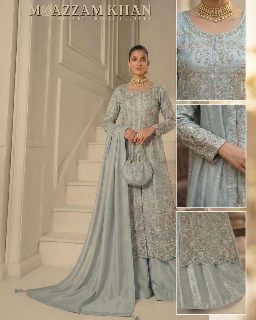 Blue Aura – Luxury Bridal Ensemble